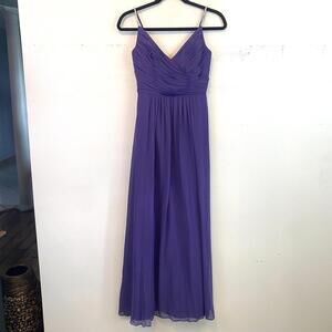 JENNY PACKHAM purple maxi bridesmaids dress